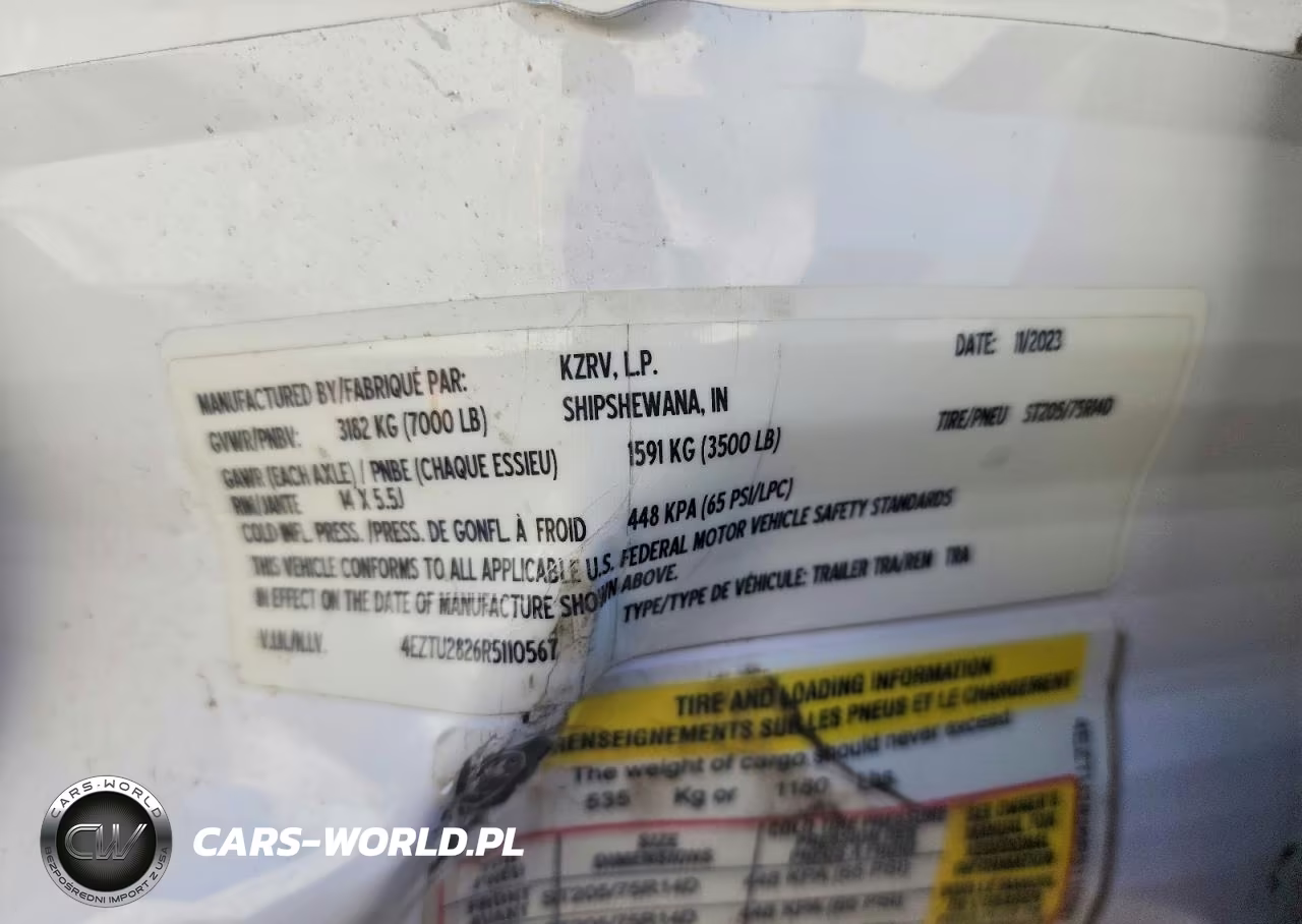 2024 Kz Sportsmen Camper VIN:4EZTU2826R5110567 - 10