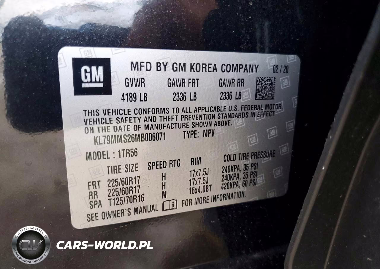 2021 Chevrolet Trailblazer Ls VIN:KL79MMS26MB006071 - 14
