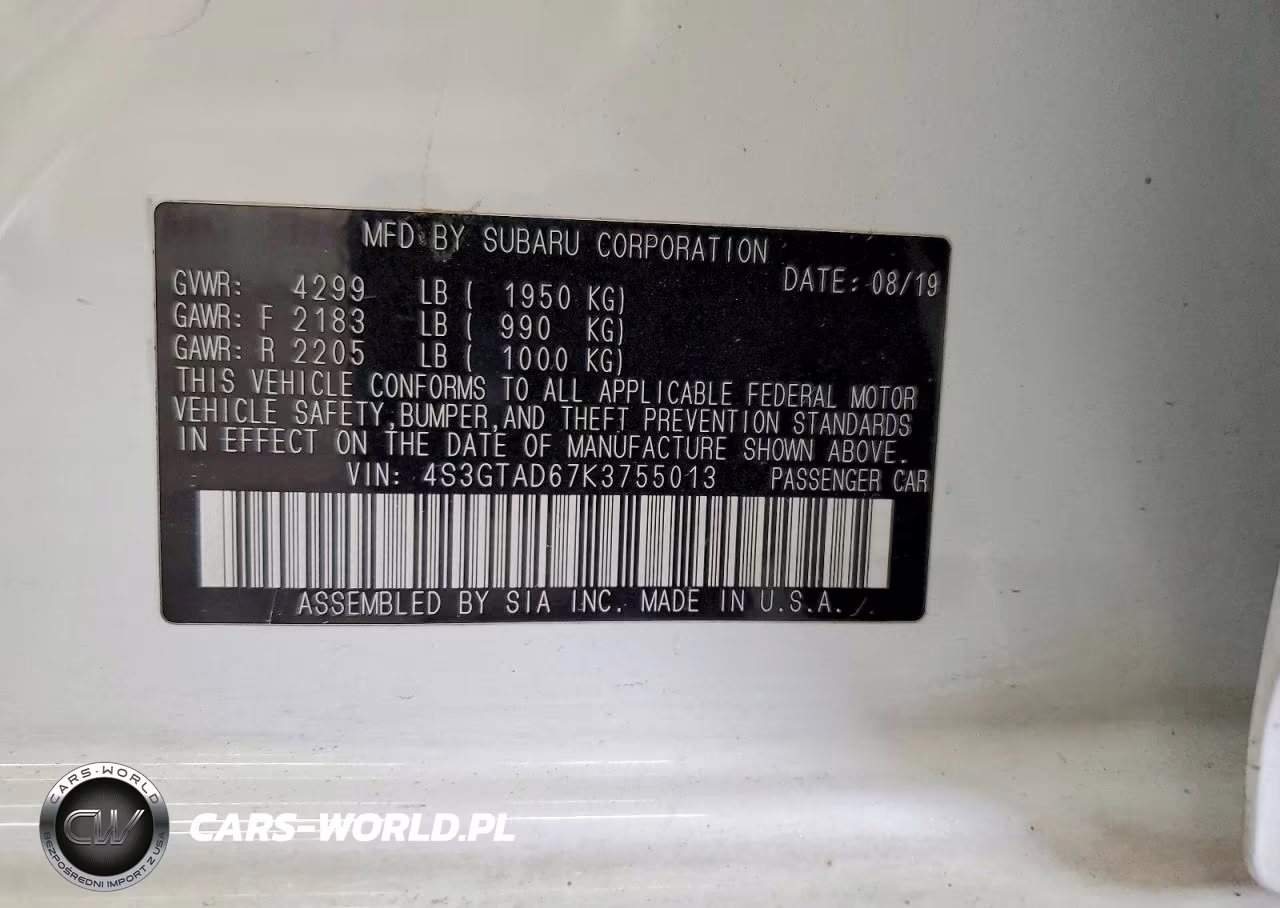 2019 Subaru Impreza Premium VIN:4S3GTAD67K3755013 - 13
