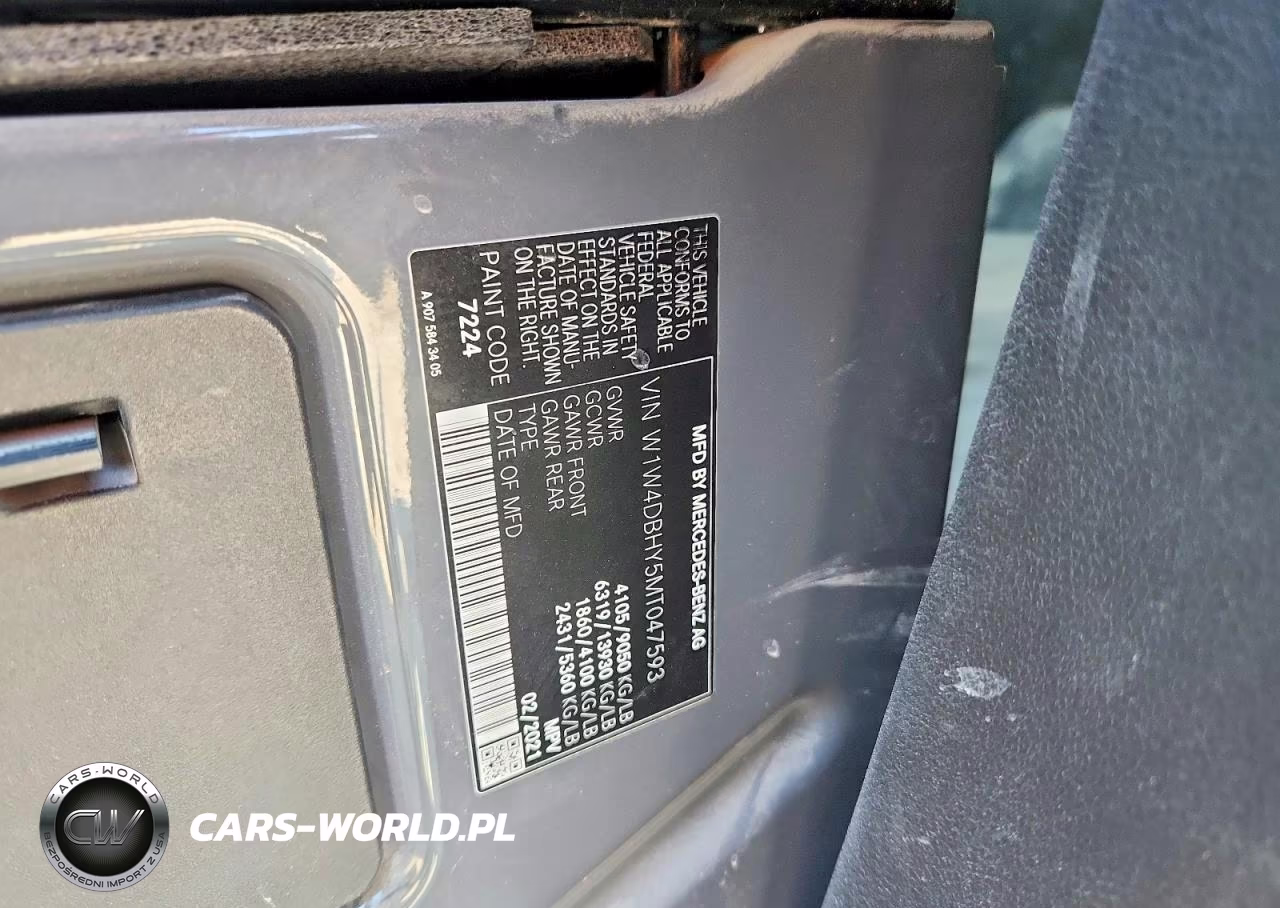 2021 Mercedes-Benz Sprinter 2500 VIN:W1W4DBHY5MT047593 - 13