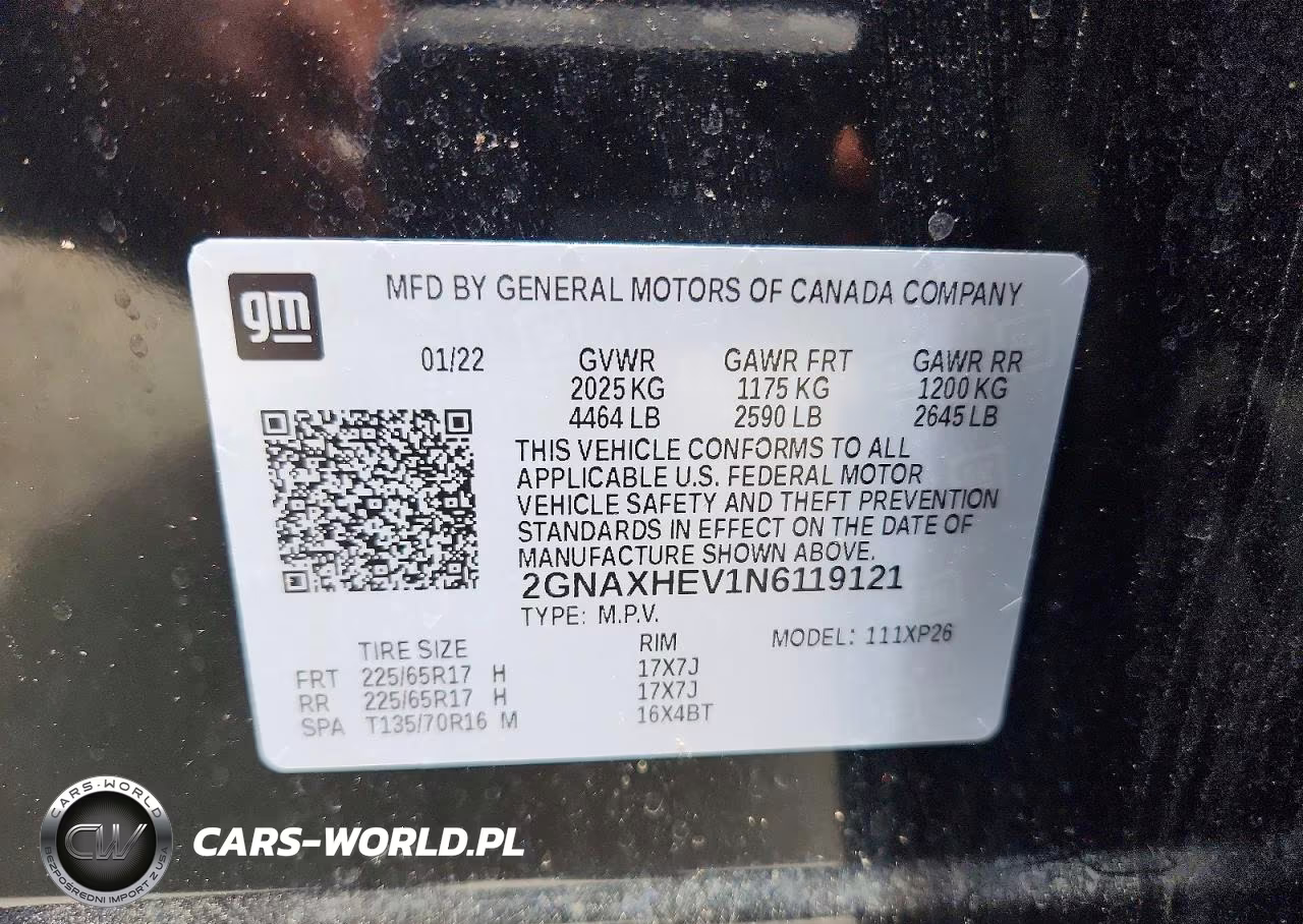 2022 Chevrolet Equinox Ls VIN:2GNAXHEV1N6119121 - 13