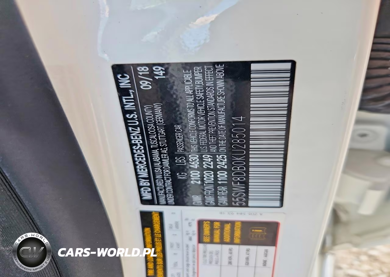 2019 MERCEDES-BENZ C 300 VIN:55SWF8DB0KU285014 - 13