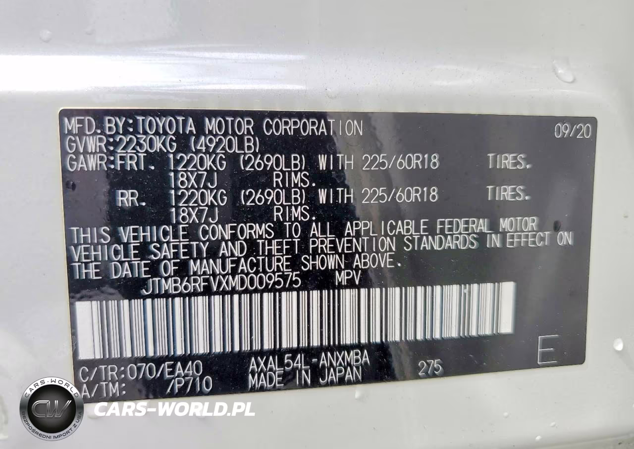 2021 Toyota Rav4 Hybrid Xle Premium VIN:JTMB6RFVXMD009575 - 13