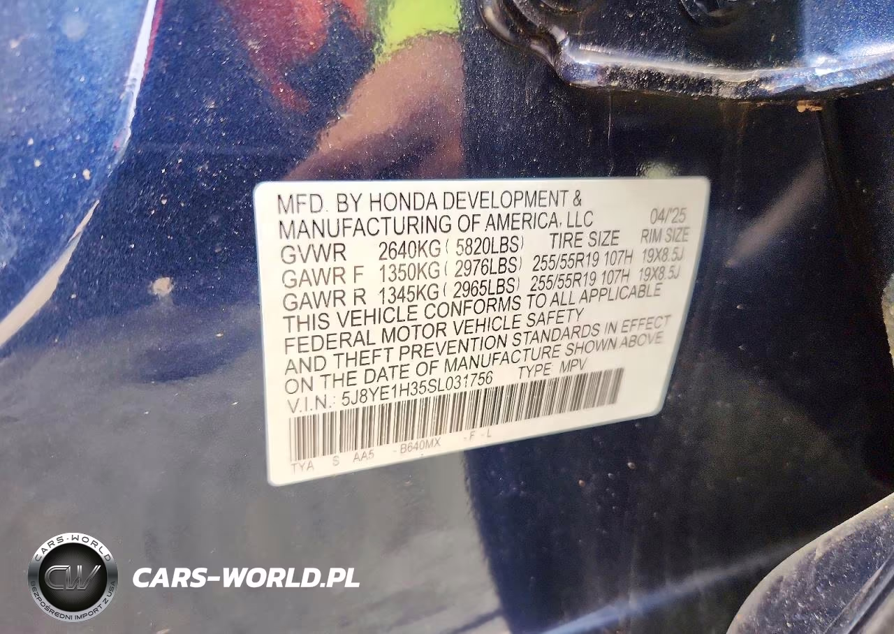 2025 Acura Mdx VIN:5J8YE1H35SL031756 - 14
