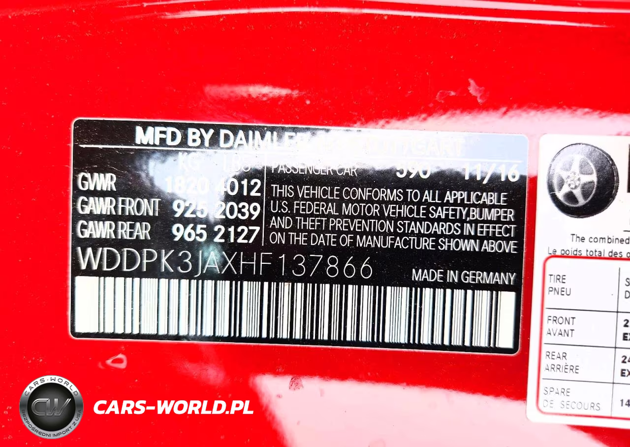 2017 Mercedes-Benz Slc 300 VIN:WDDPK3JAXHF137866 - 13