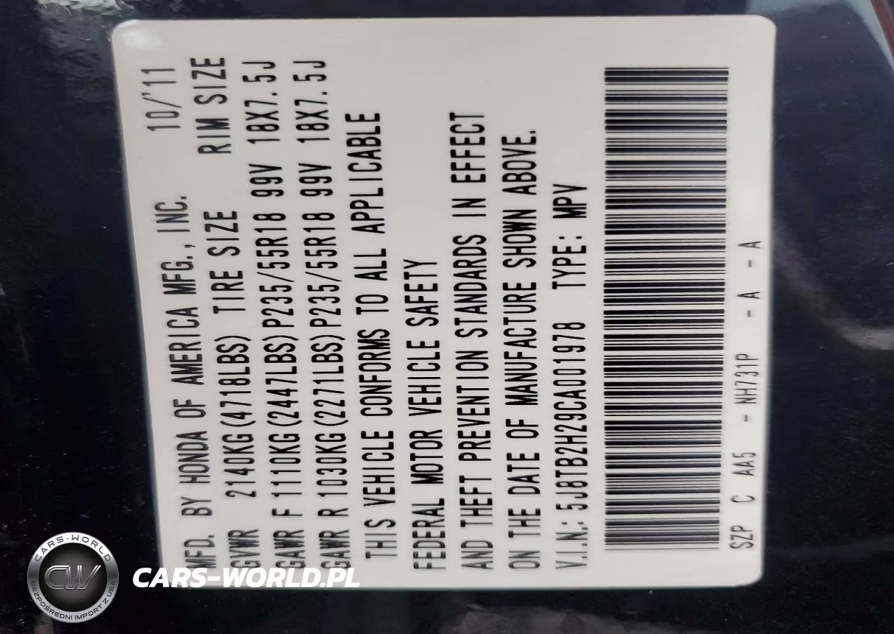 2012 Acura Rdx VIN:5J8TB2H29CA001978 - 14