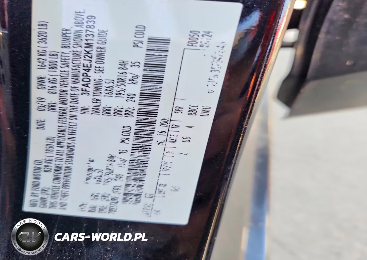 2019 Ford Fiesta Se VIN:3FADP4EJ2KM137839 - 12
