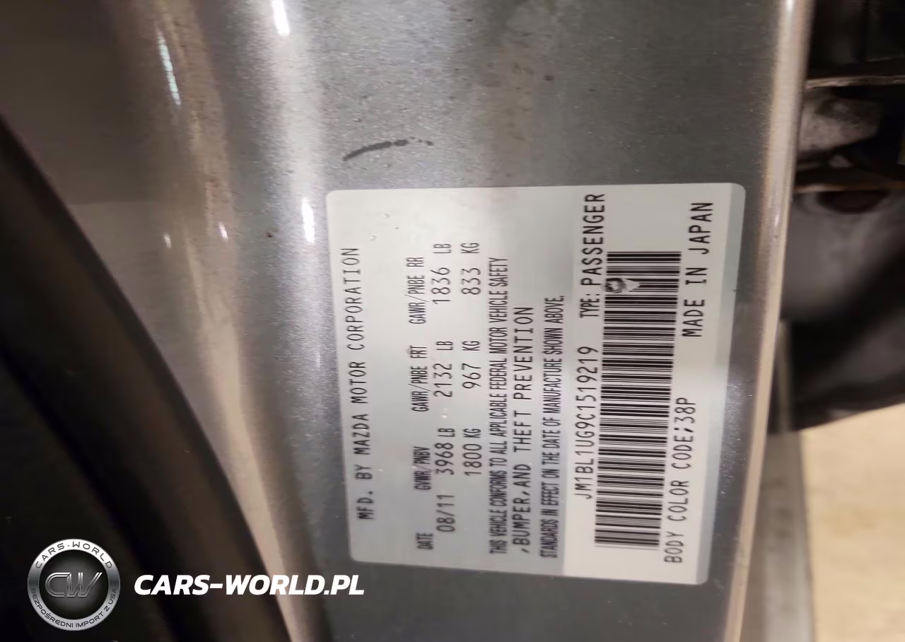 2012 Mazda 3 I VIN:JM1BL1UG9C1519219 - 12