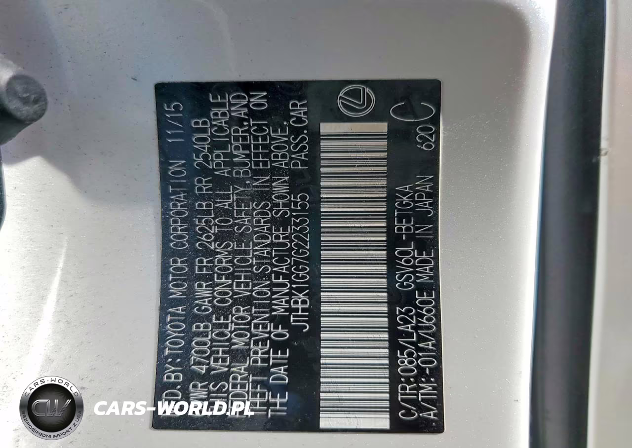 2016 Lexus Es 350 VIN:JTHBK1GG7G2233155 - 12