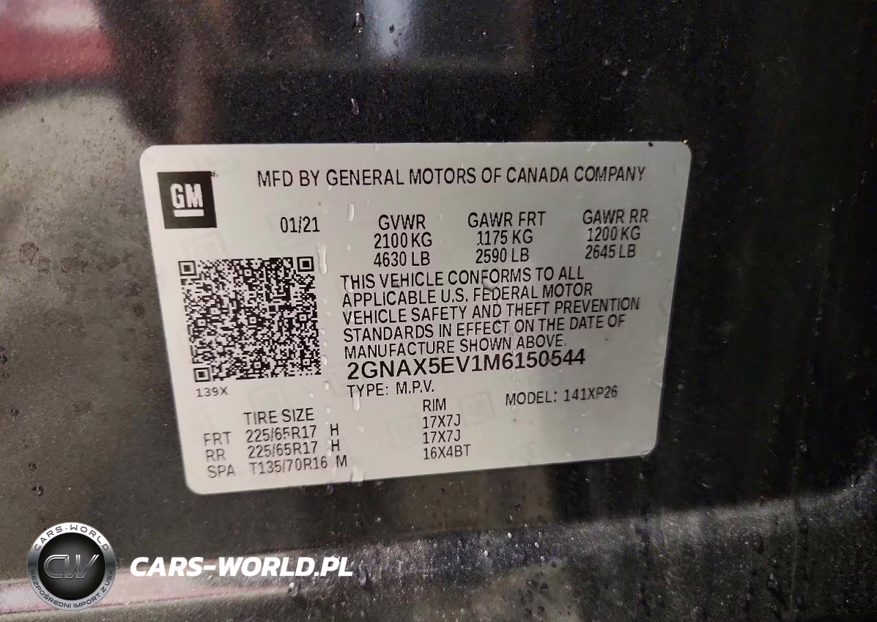 2021 Chevrolet Equinox VIN:2GNAX5EV1M6150544 - 13