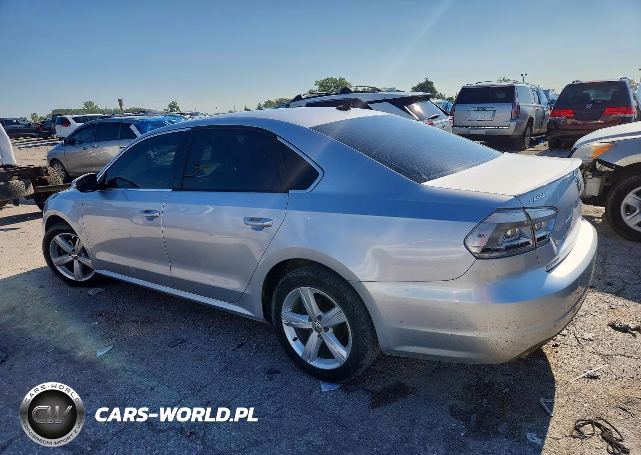 2012 Volkswagen Passat Se VIN:1VWBN7A31CC065922 - 2