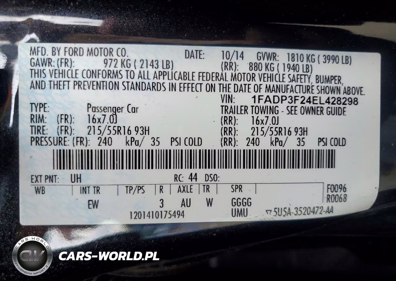 2014 Ford Focus Se VIN:1FADP3F24EL428298 - 12