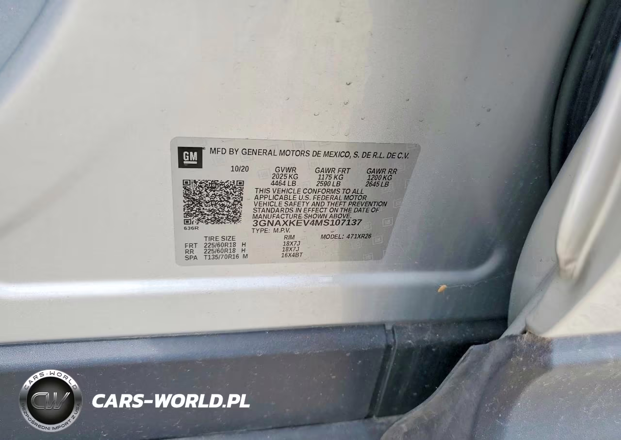 2021 Chevrolet Equinox Lt VIN:3GNAXKEV4MS107137 - 13