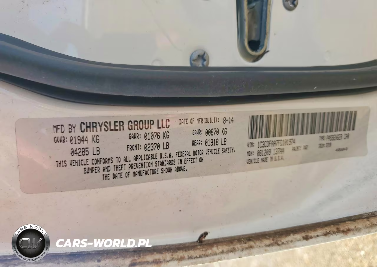 2015 Dodge Dart Se VIN:1C3CDFAA7FD101974 - 12