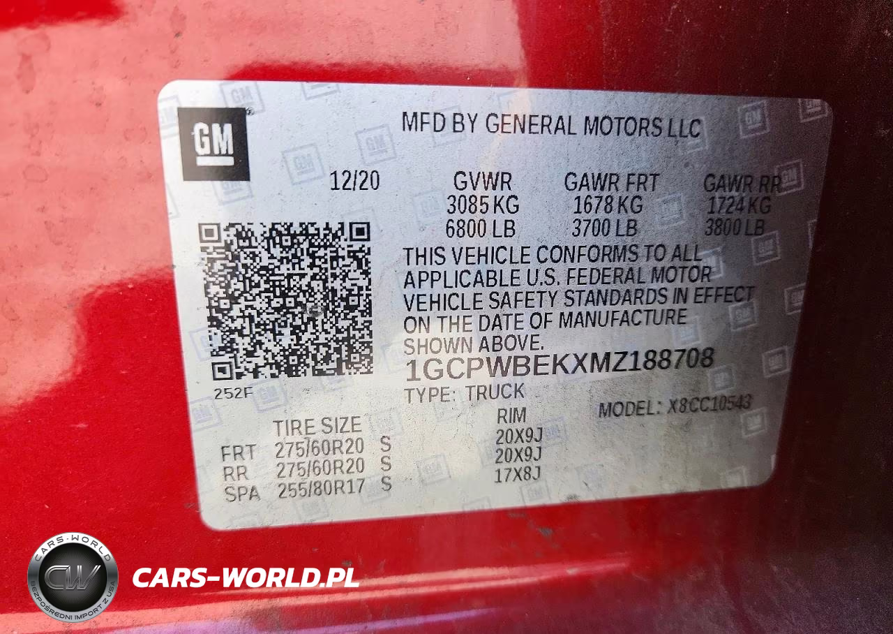 2021 Chevrolet Silverado C1500 Custom VIN:1GCPWBEKXMZ188708 - 12