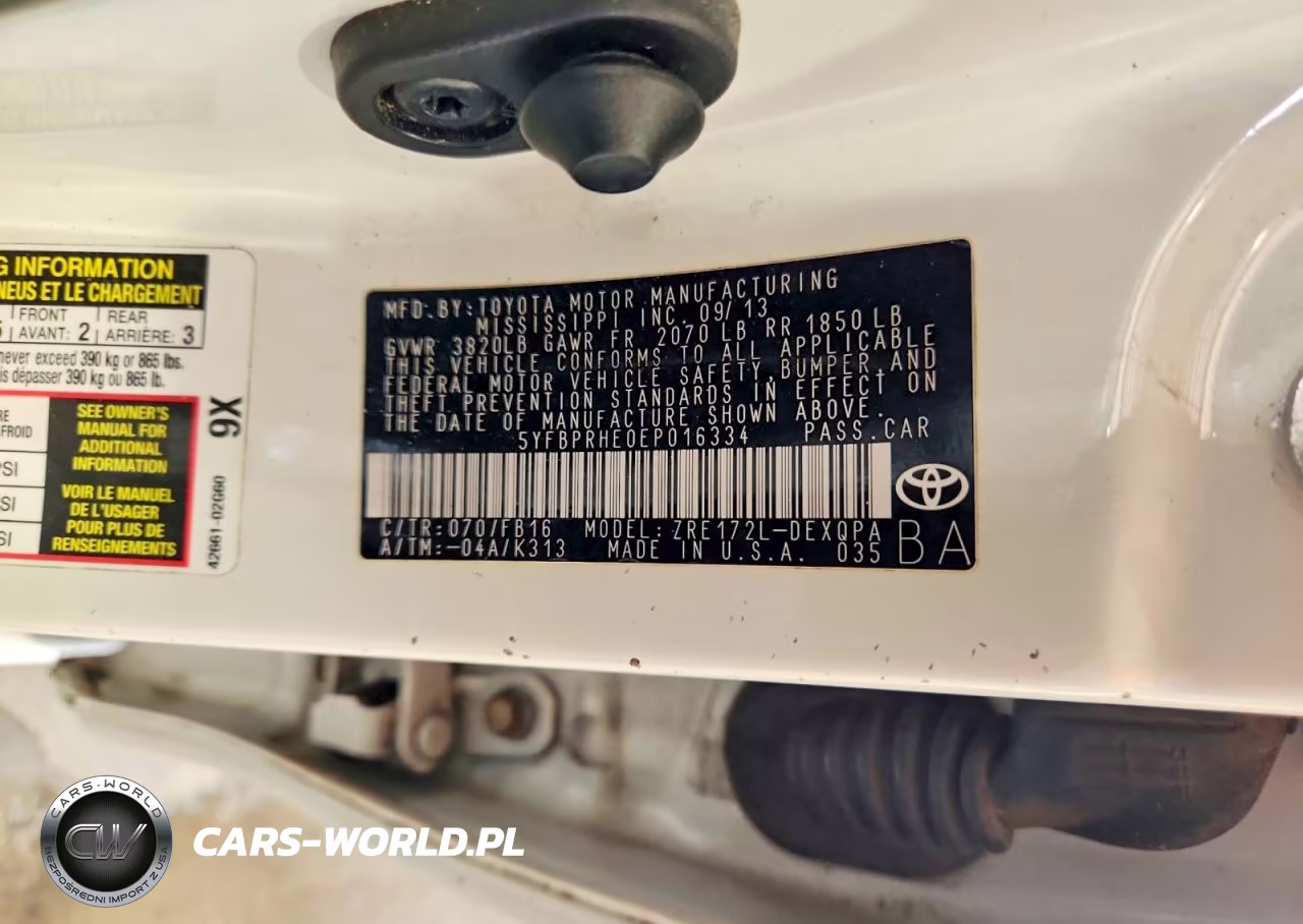 2014 Toyota Corolla Le Eco VIN:5YFBPRHE0EP016334 - 13