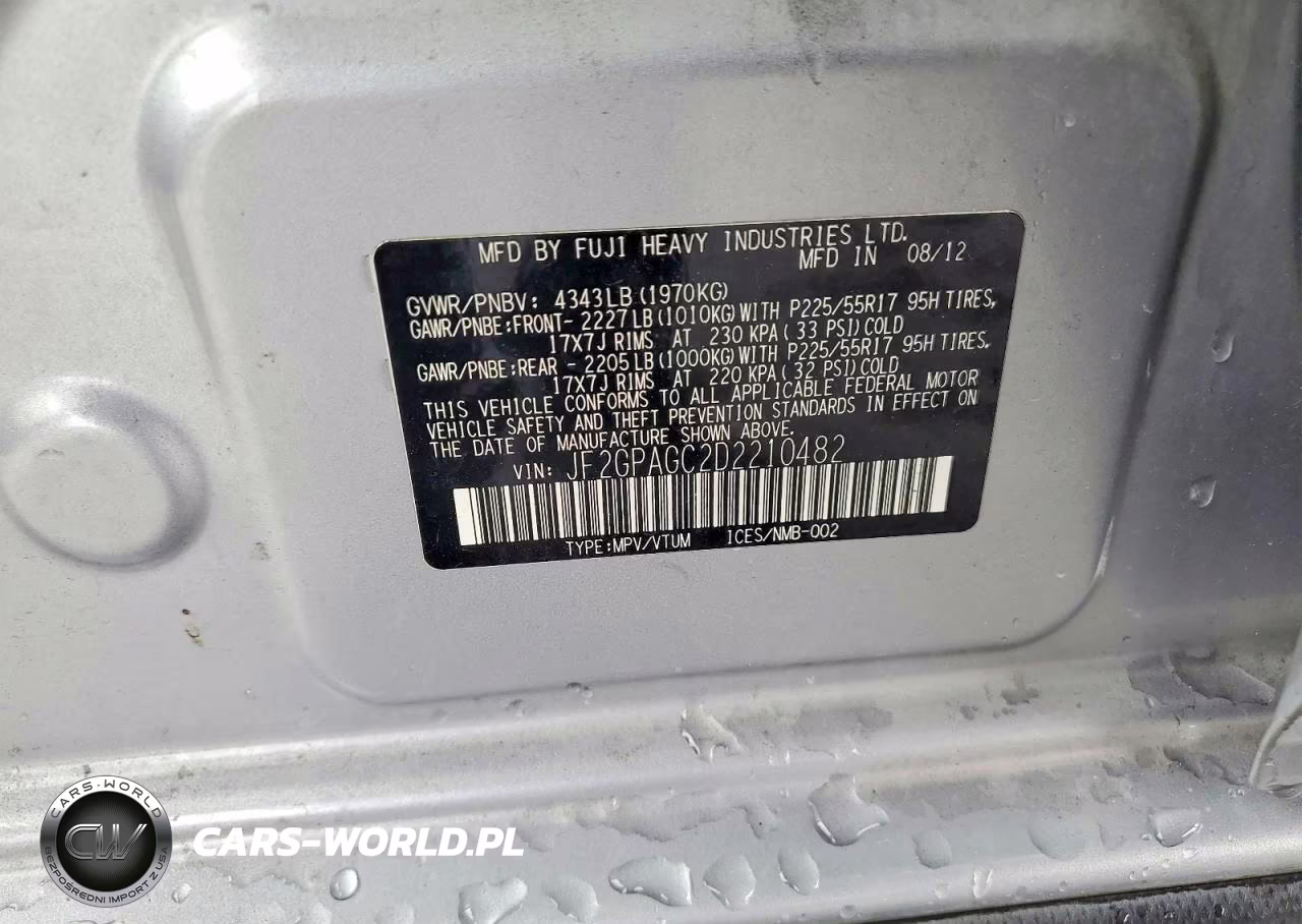 2013 Subaru Xv Crosstrek 2.0 Limited VIN:JF2GPAGC2D2210482 - 13