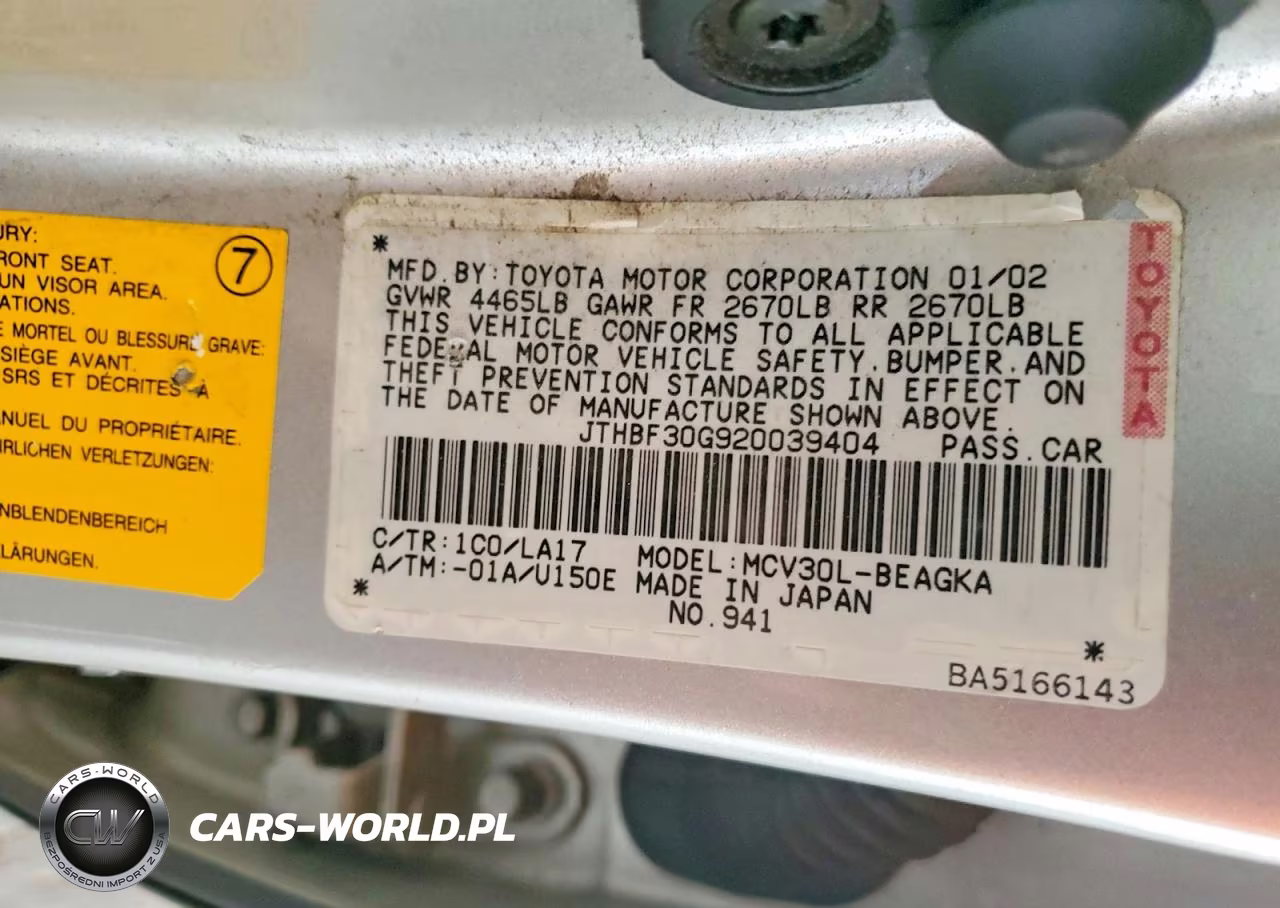 2002 Lexus Es 300 VIN:JTHBF30G920039404 - 12