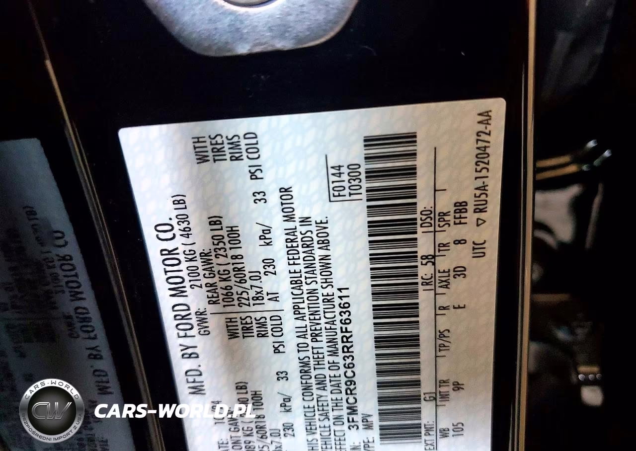 2024 Ford Bronco Sport Outer Banks VIN:3FMCR9C63RRF63611 - 13