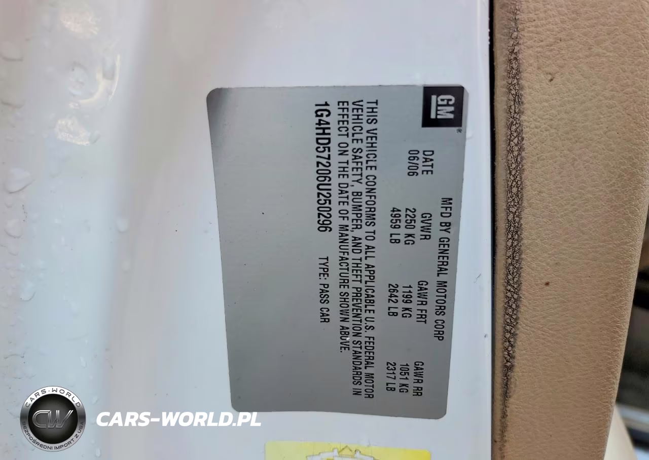 2006 Buick Lucerne Cxl VIN:1G4HD57206U250296 - 12