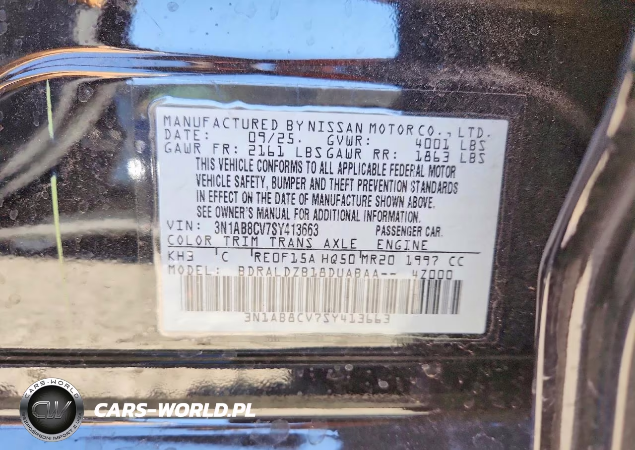 2025 Nissan Sentra Sv VIN:3N1AB8CV7SY413663 - 13