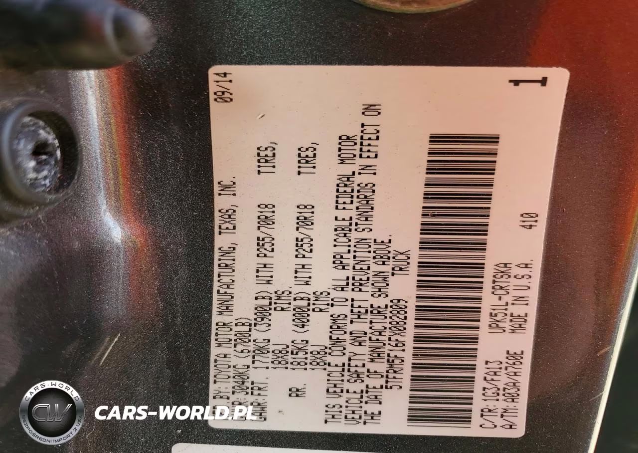 2015 Toyt Tundra VIN:5TFRM5F16FX082809 - 12