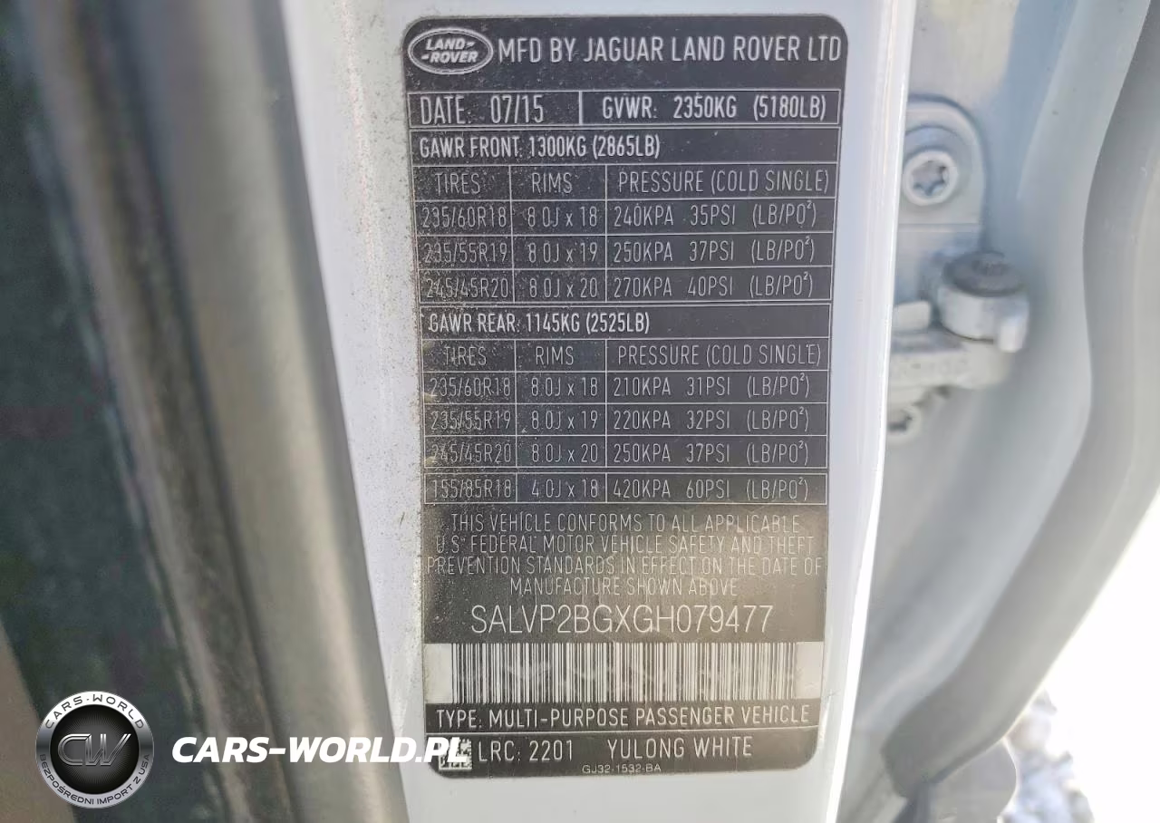 2016 Land Rover Range Rover Evoque Se VIN:SALVP2BGXGH079477 - 12