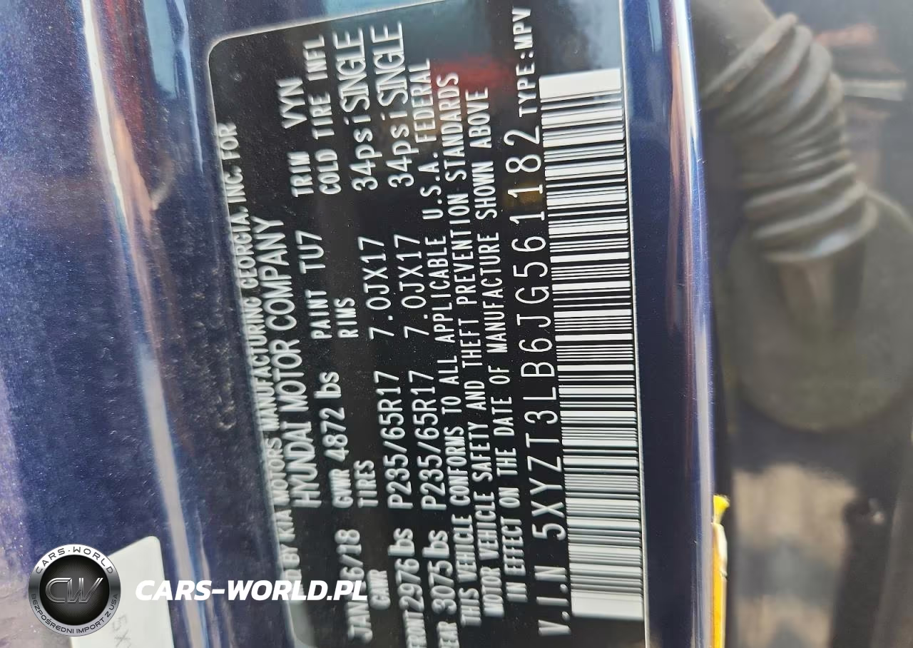 2018 Hyundai Santa Fe Sport 2.4L VIN:5XYZT3LB6JG561182 - 13