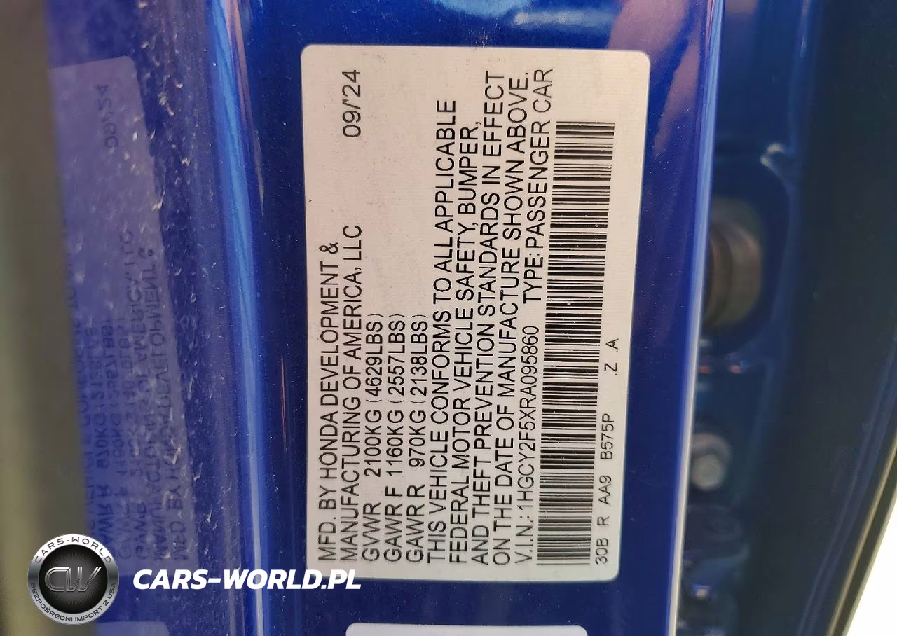 2024 Honda Accord Hybrid Sport VIN:1HGCY2F5XRA095860 - 12