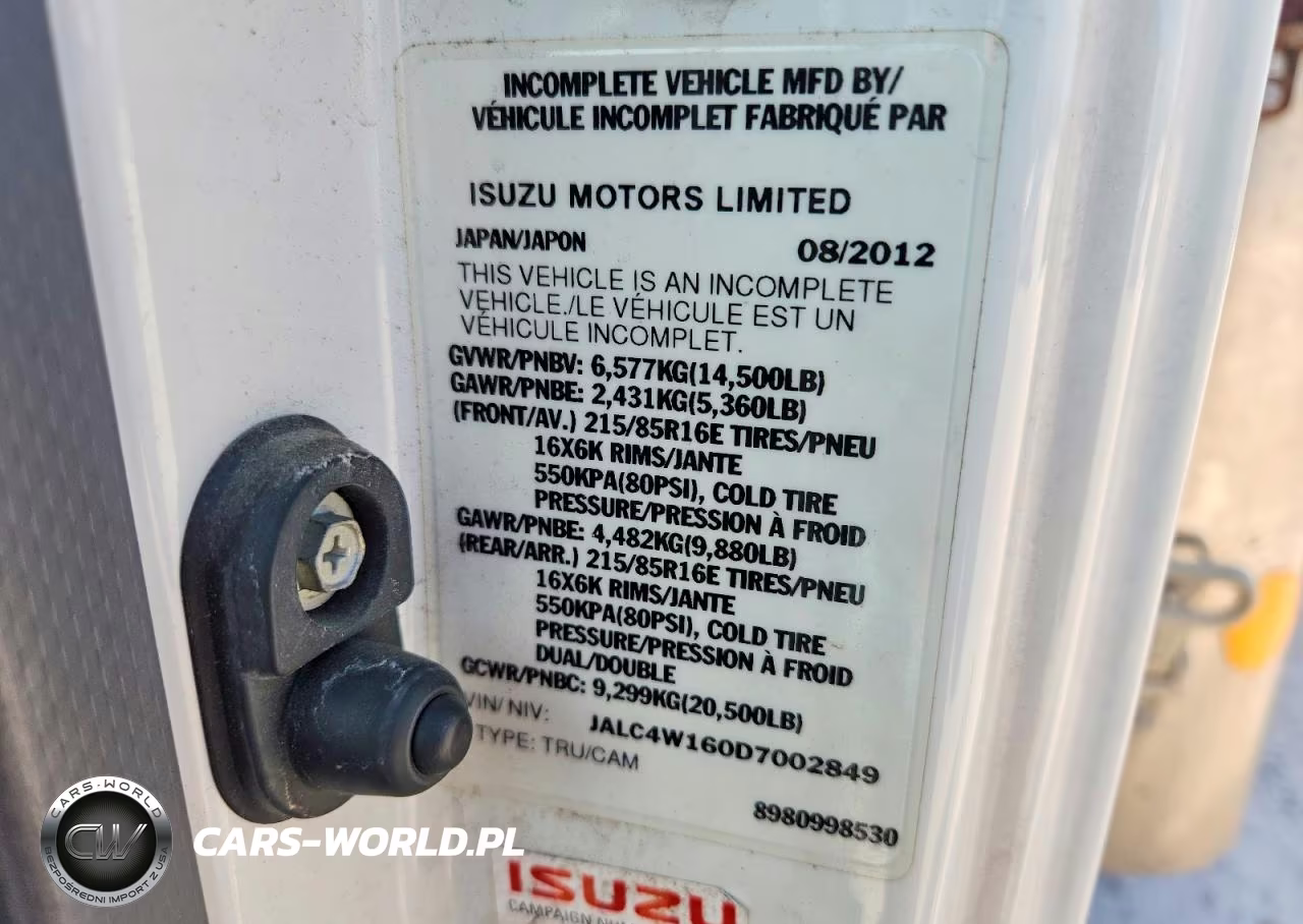 2013 Isuzu Npr Hd - Box Truck VIN:JALC4W160D7002849 - 13