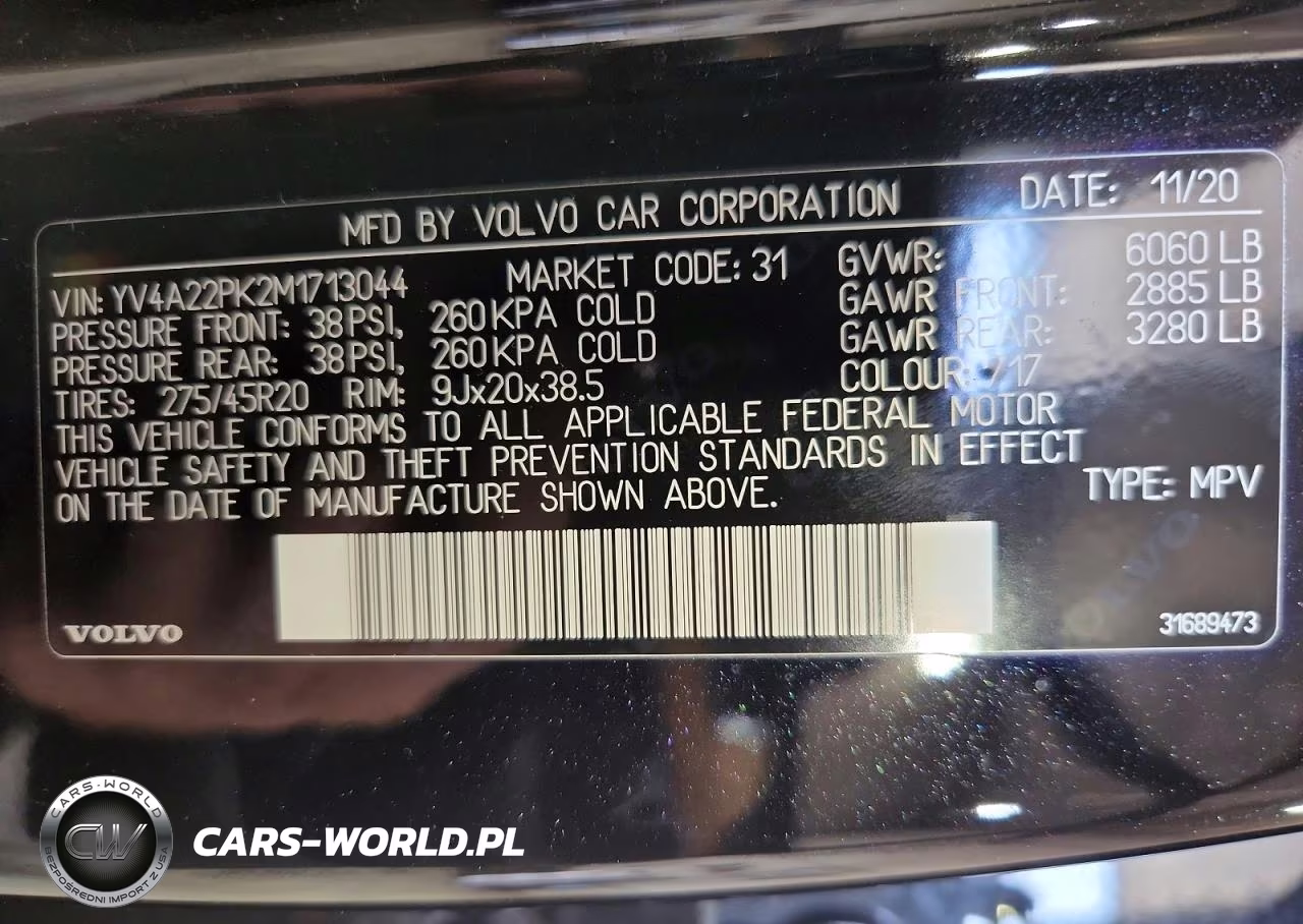 2021 Volvo Xc90 T6 Momentum VIN:YV4A22PK2M1713044 - 13