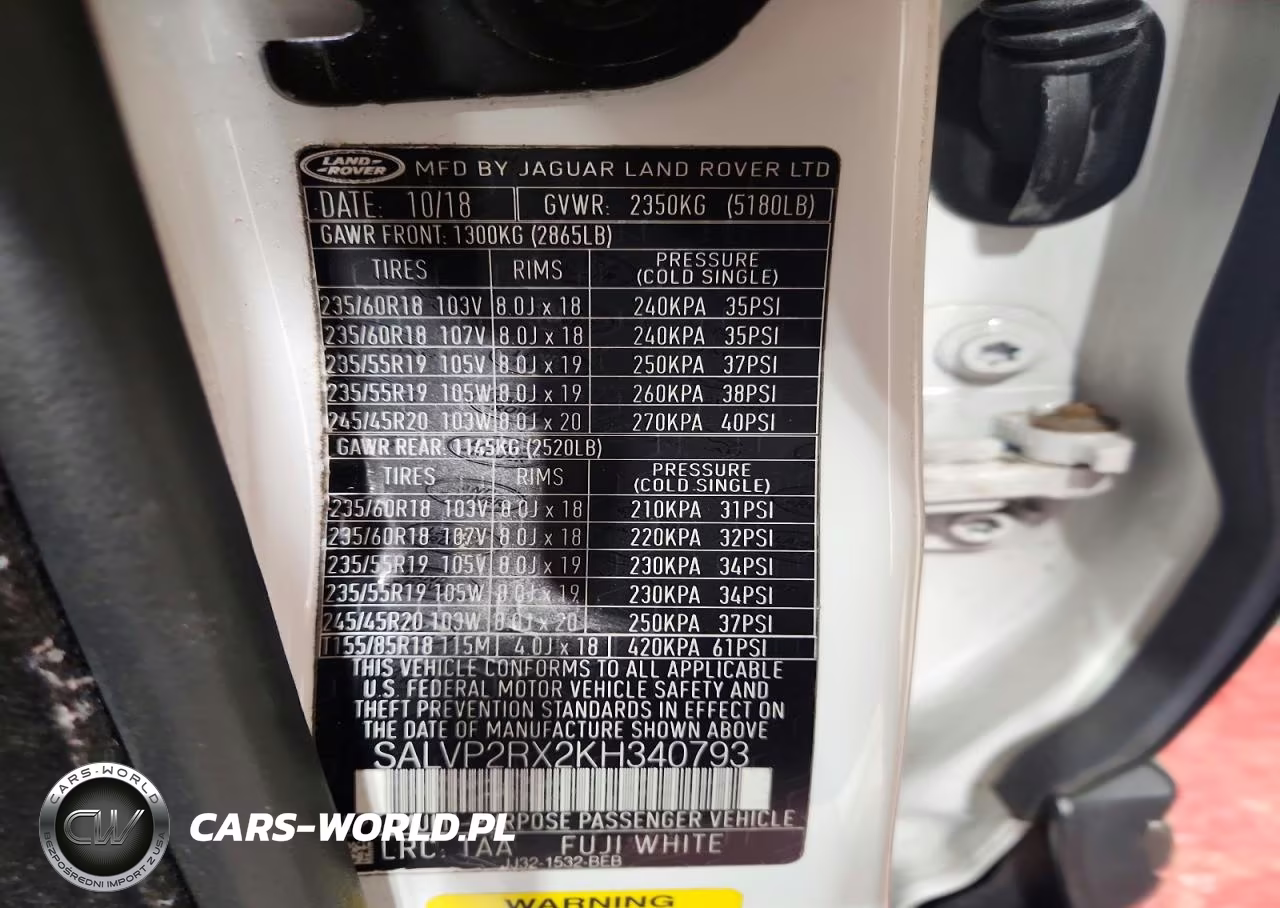 2019 Land Rover Range Rover Evoque Se VIN:SALVP2RX2KH340793 - 13