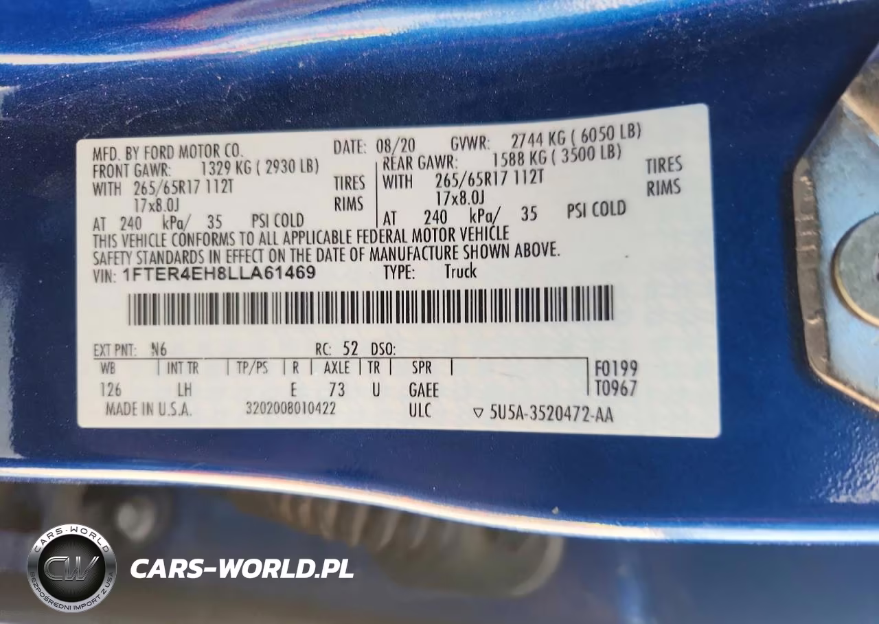 2020 Ford Ranger Xl VIN:1FTER4EH8LLA61469 - 13