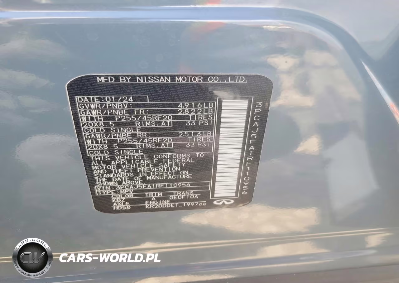 2024 Infiniti Qx50 Sport VIN:3PCAJ5FA1RF110956 - 12