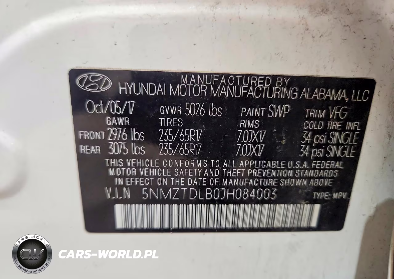 2018 Hyundai Santa Fe Sport VIN:5NMZTDLB0JH084003 - 12