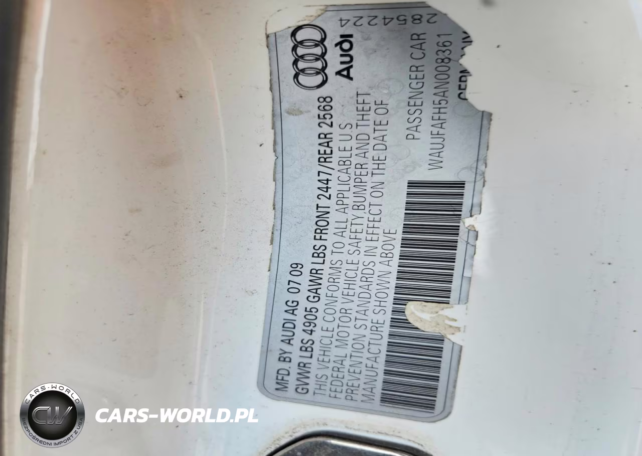 2010 Audi A5 Premium Plus VIN:WAUJFAFH5AN008361 - 12