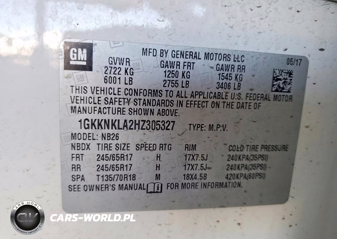 2017 GMC Acadia Sle VIN:1GKKNKLA2HZ305327 - 12