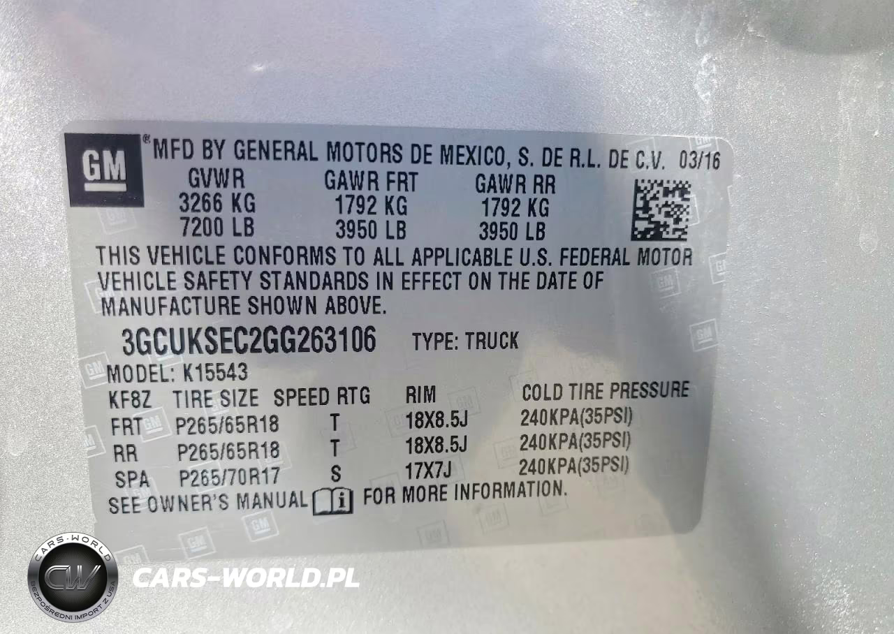 2016 Chevrolet Silverado K1500 Ltz VIN:3GCUKSEC2GG263106 - 12
