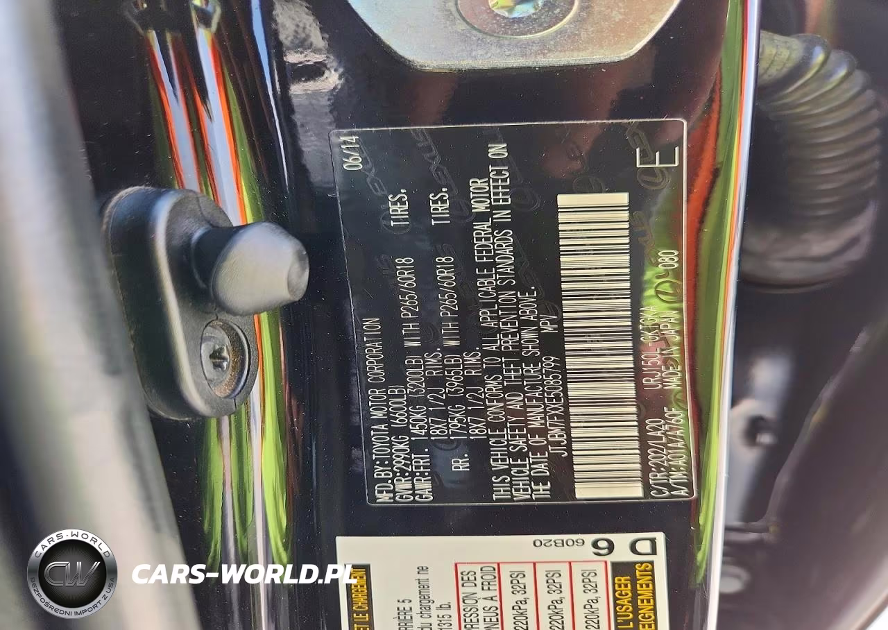 2014 Lexus Gx 460 VIN:JTJBM7FXXE5085799 - 13
