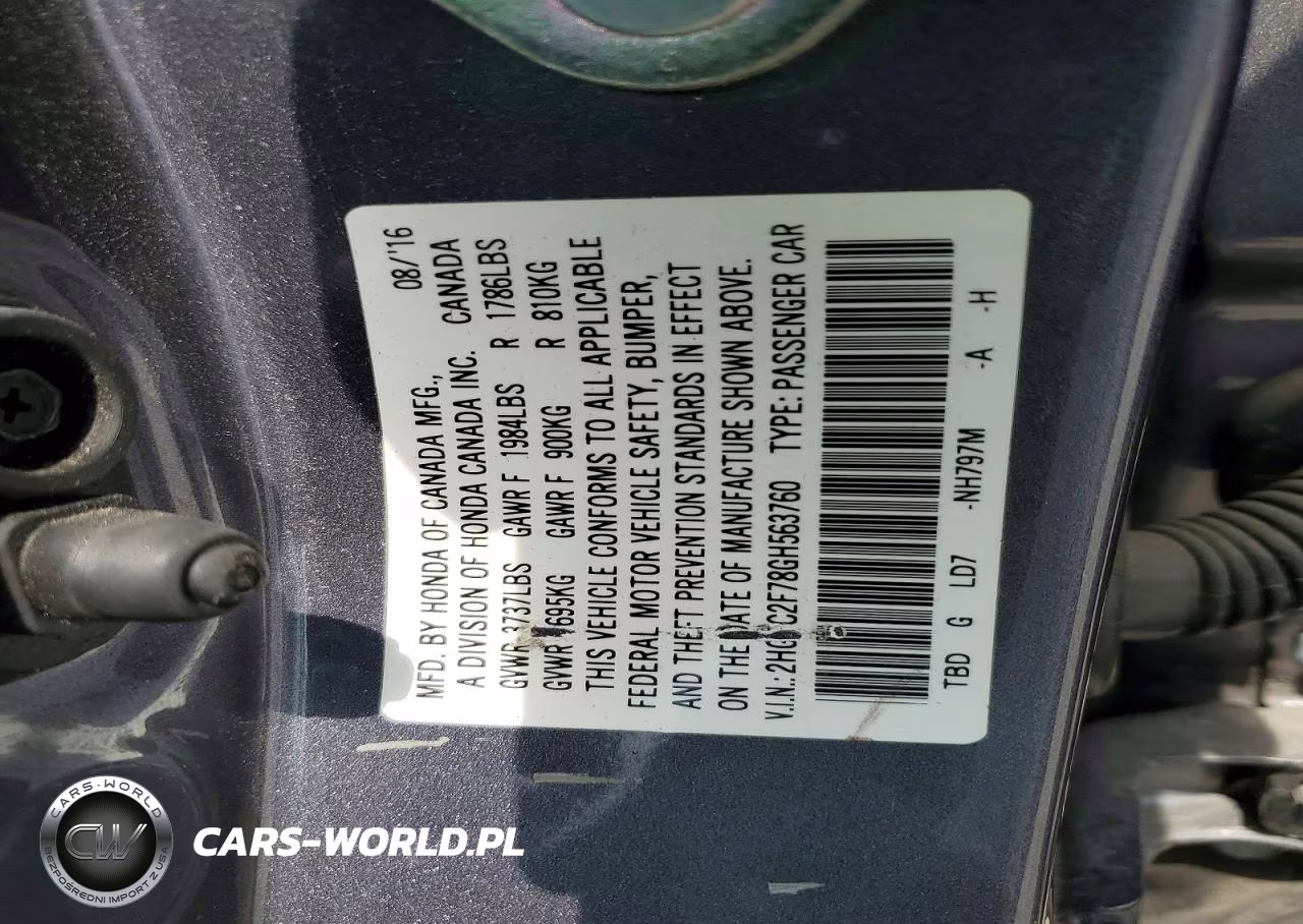 2016 Honda Civic Ex VIN:2HGFC2F78GH563760 - 13