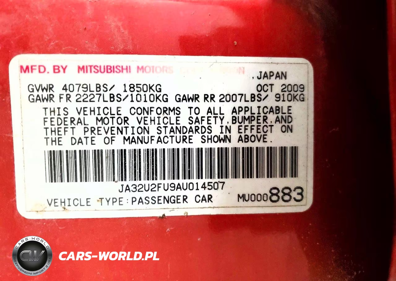 2010 Mitsubishi Lancer Es-Es Sport VIN:JA32U2FU9AU014507 - 12