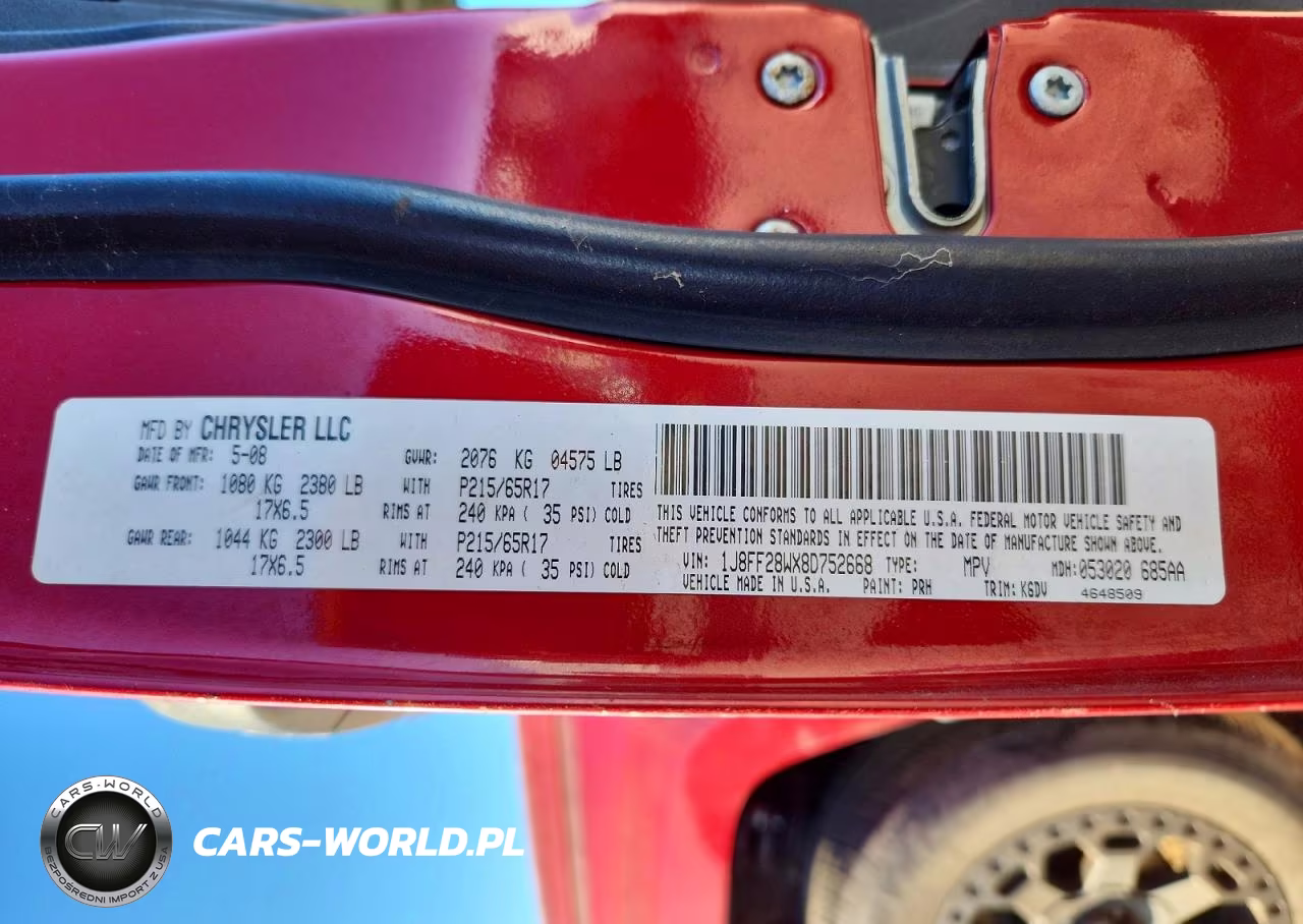 2008 Jeep Patriot Sport VIN:1J8FF28WX8D752668 - 13