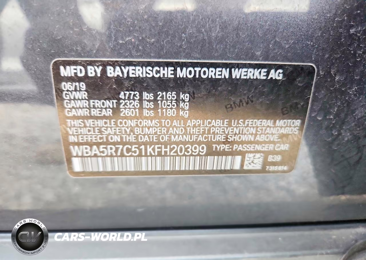 2019 BMW 330Xi VIN:WBA5R7C51KFH20399 - 12