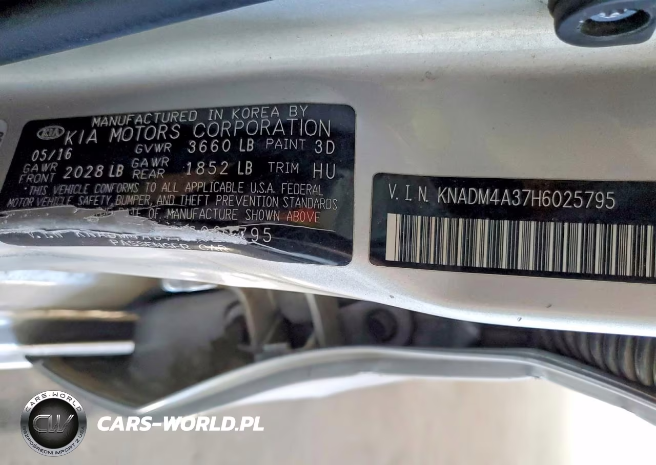 2017 Kia Rio Lx VIN:KNADM4A37H6025795 - 12
