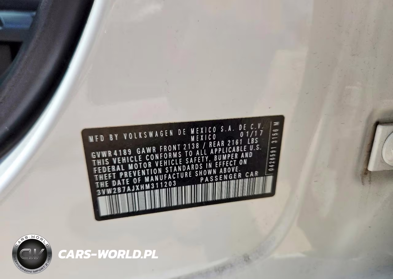 2017 Volkswagen Jetta S VIN:3VW2B7AJXHM311203 - 12
