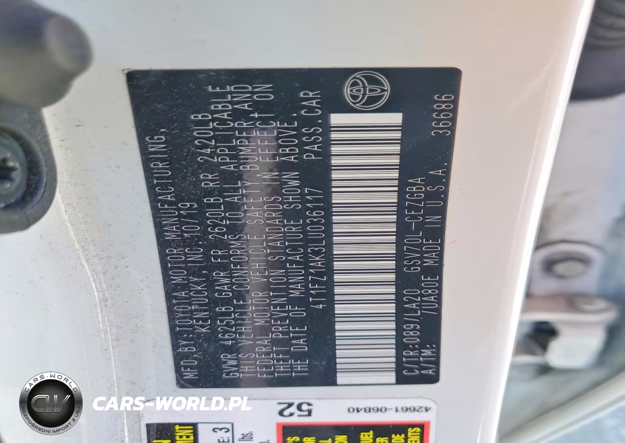 2020 Toyota Camry Xle VIN:4T1FZ1AK3LU036117 - 13
