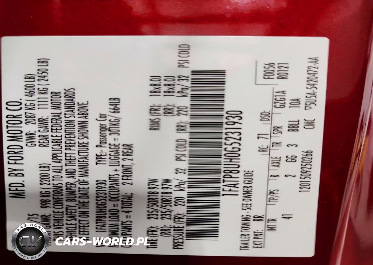 2016 Ford Mustang VIN:1FATP8UH0G5231930 - 12