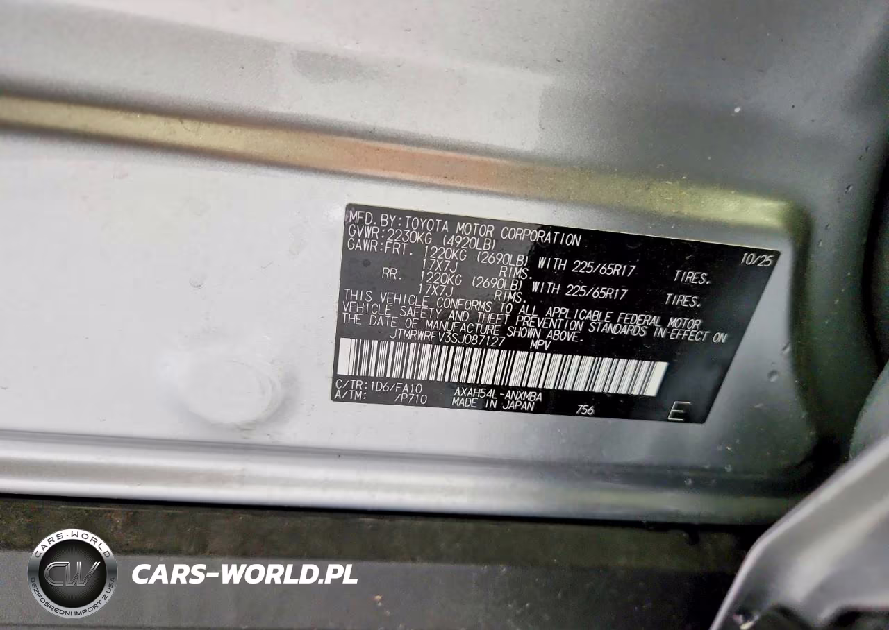 2025 Toyota Rav4 Hybrid Xle VIN:JTMRWRFV3SJ087127 - 13