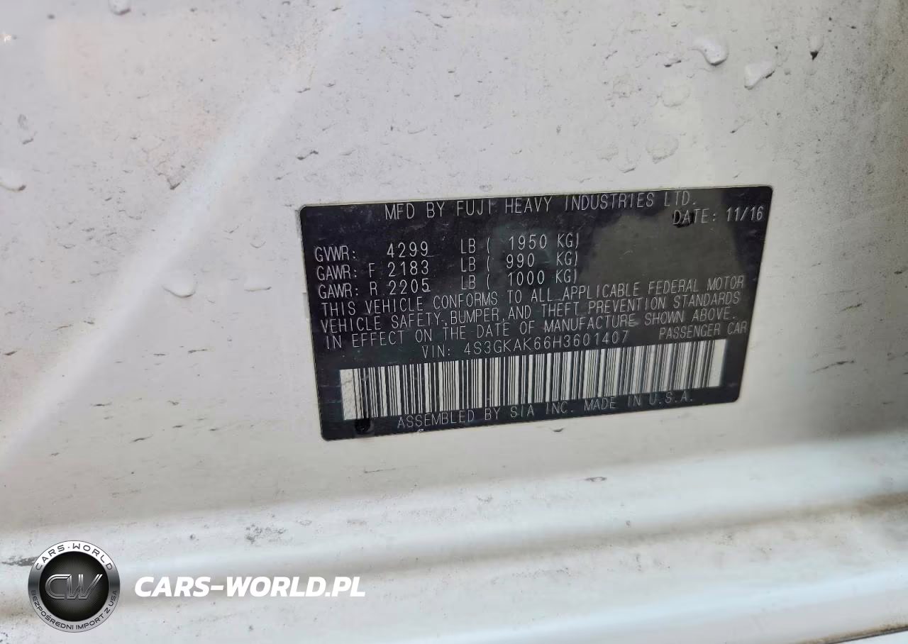 2017 Subaru Impreza Sport VIN:4S3GKAK66H3601407 - 13