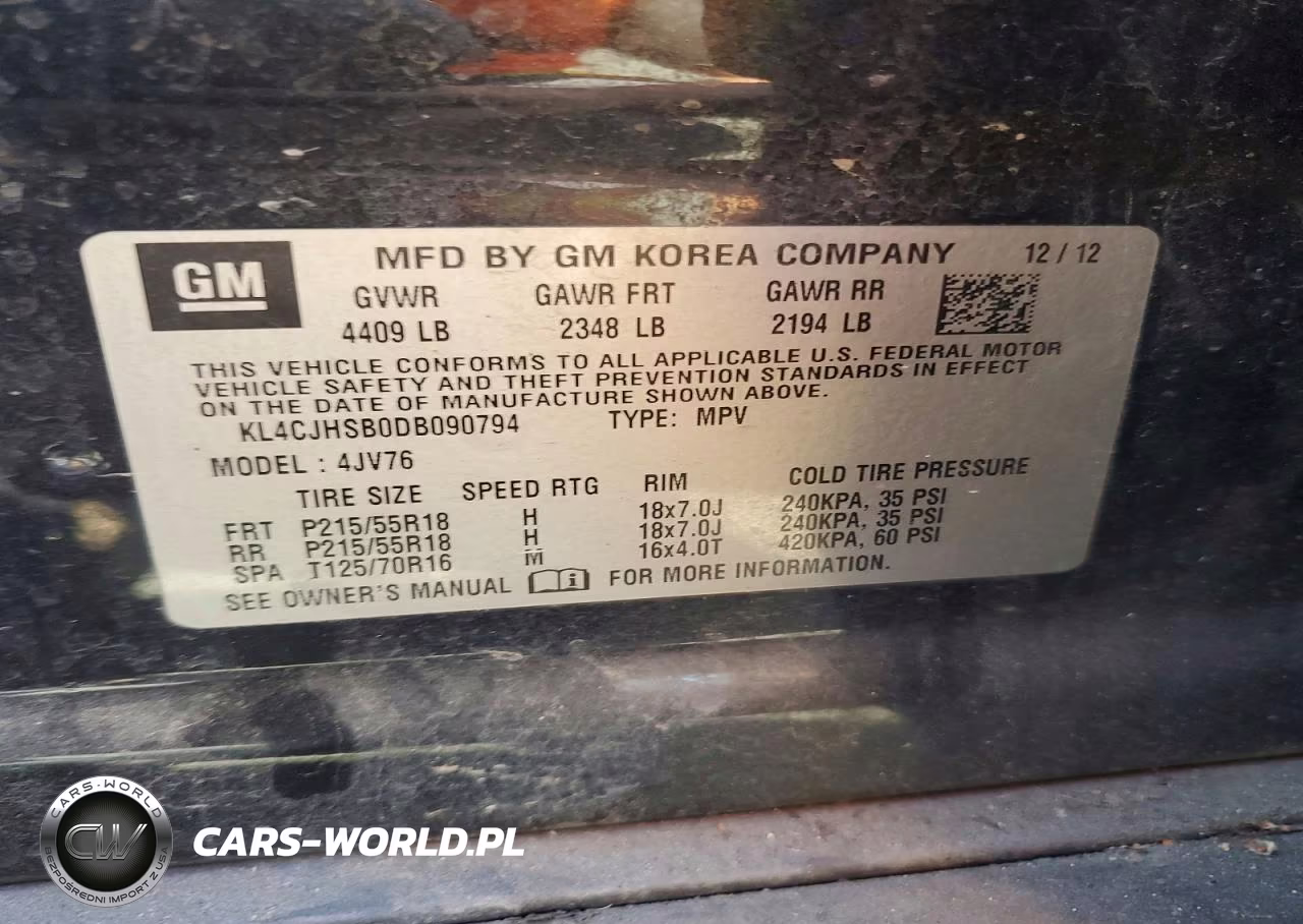 2013 Buick Encore Premium VIN:KL4CJHSB0DB090794 - 12